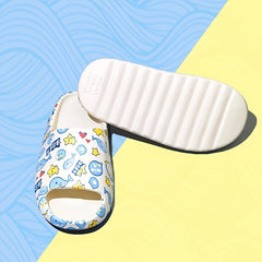 Women's Dolphin Print Cloud Slides Pillow Slippers