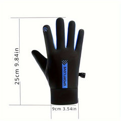Plush Insulated Gloves for Winter Sports Touch Screen Outdoor Gloves