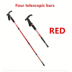 2pcs Foldable Lightweight Trekking Poles Impact Resistant Walking Stick