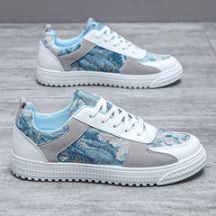 Men's Graphic Skate Shoes Lace-up Sneakers