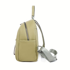 Women's Small Backpack Solid PU Leather Daypack