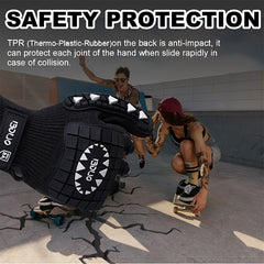 Durable Skateboard Gloves with Slides