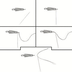 20pcs Stainless Steel Threader Embroidery Sewing Tool Large Eyed Needle