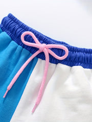 Boy's Cotton Sweatshirt & Shorts Set for Summer Spring