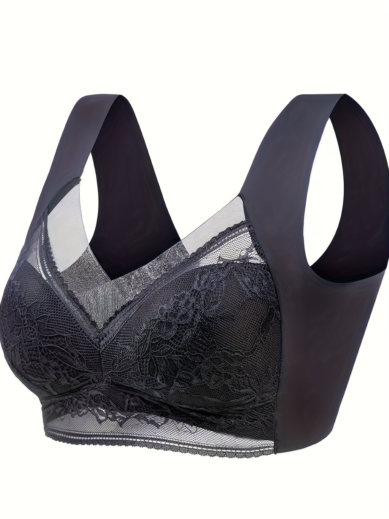 3pcs Lace Wireless Push Up Bras Comfy&Breathable