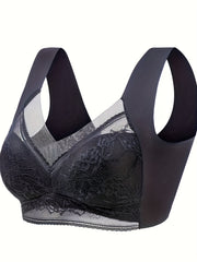 3pcs Lace Wireless Push Up Bras Comfy&Breathable