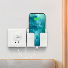 Wall-mounted Storage Rack Adhesive Phone Charging Bracket