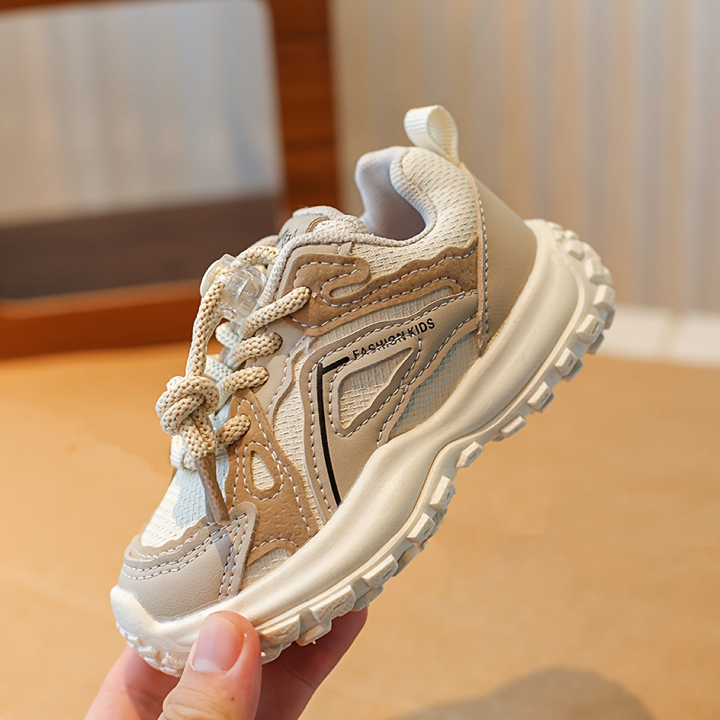 Boys Mesh Chunky Shoes with Buckle Non Slip Sneakers for Kids