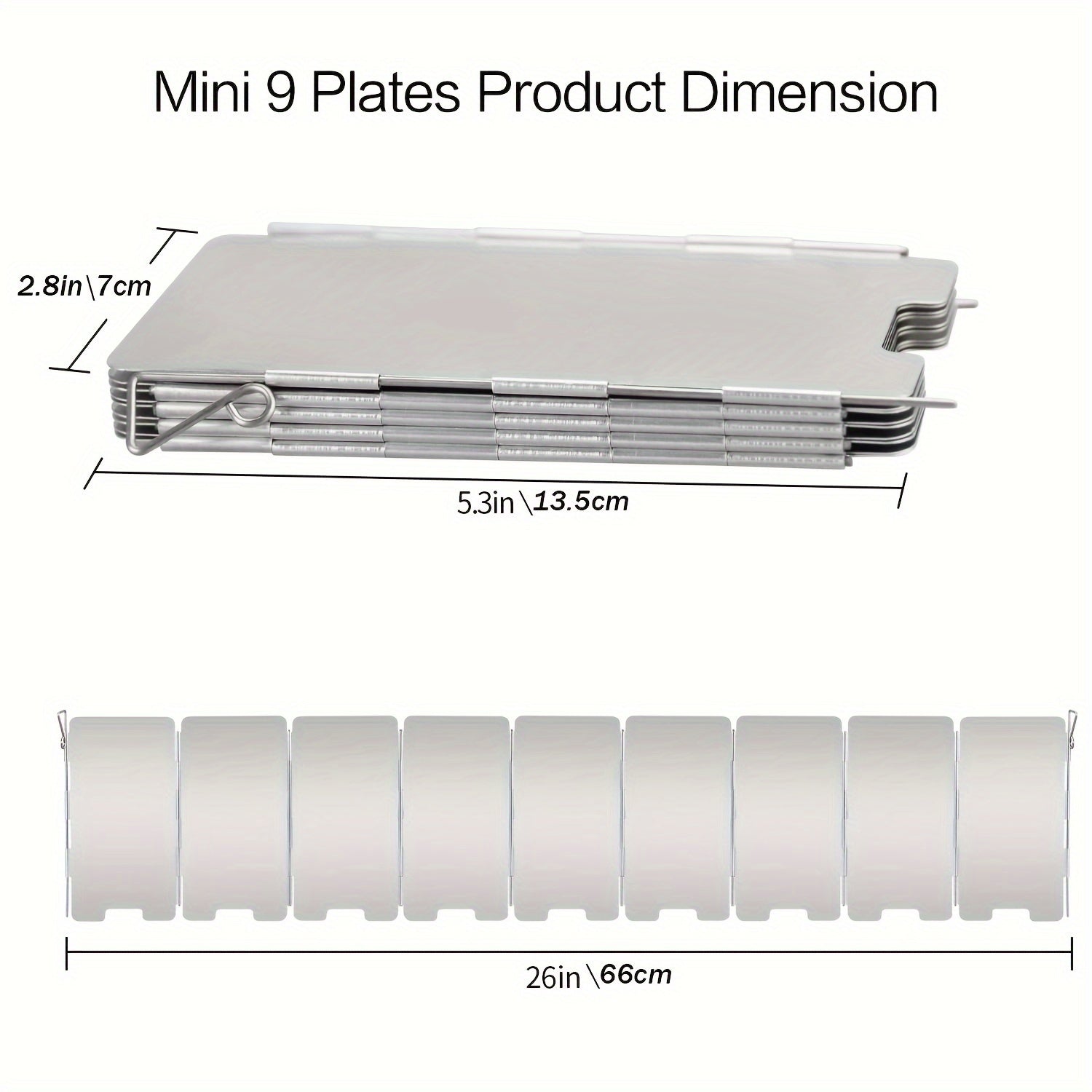 Aluminum Stove Windproof Plate for Outdoor Camping