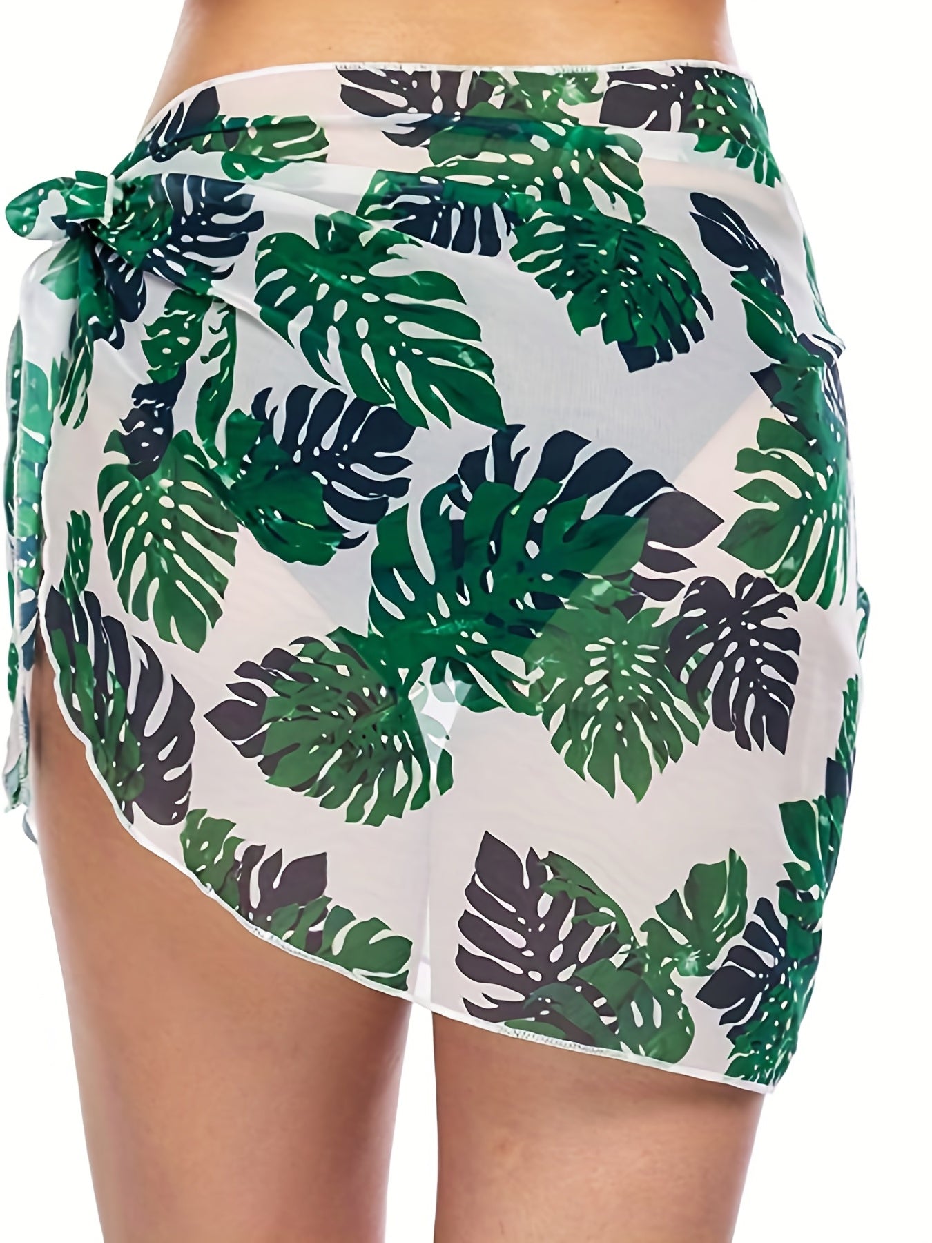 Graphic Print Sarong Skirts for Beach Wear