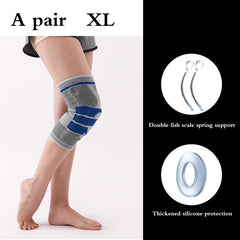 Sports Knee Pads with Silicone Protection for Meniscus Support