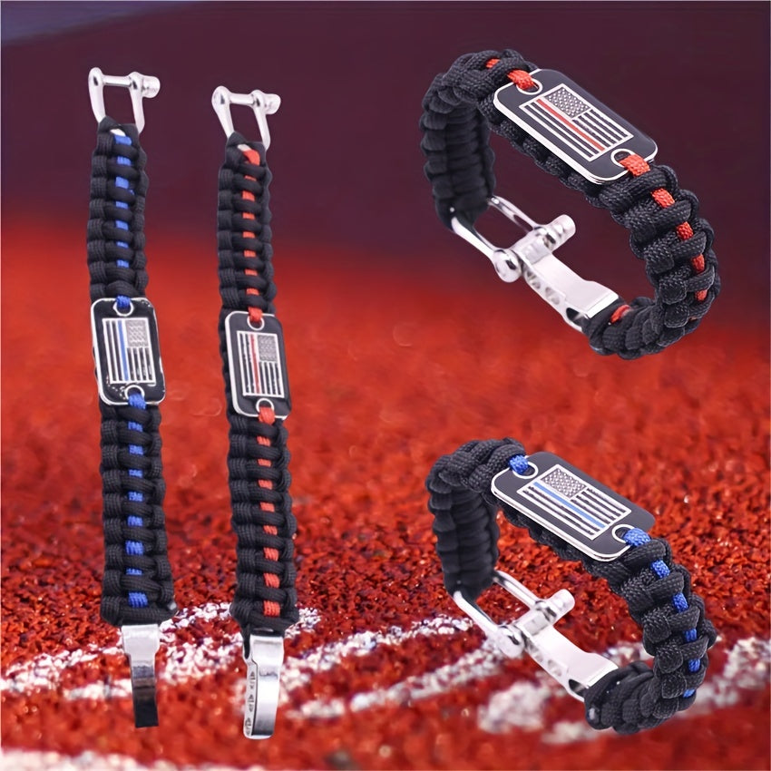 Adjustable Survival Bracelet for Outdoor Sports and Emergencies