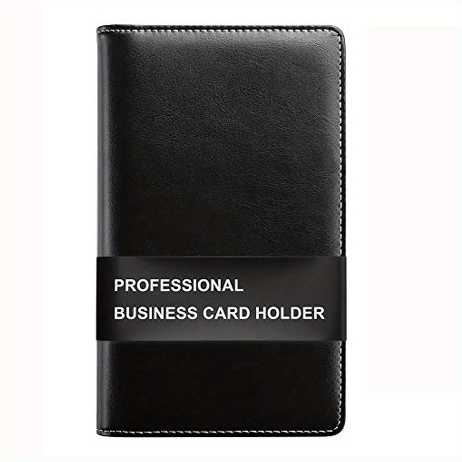 Leather Business Card Holder Book 240 Card Capacity
