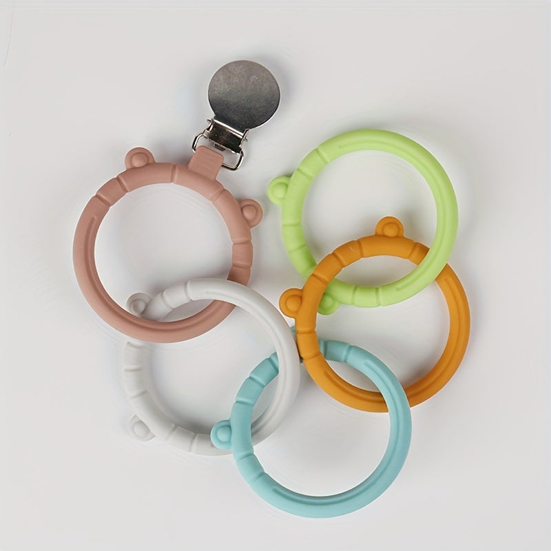 Baby Silicone Pacifier Clip Anti-lost Chain Teething Toys
