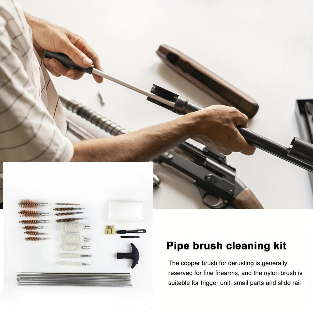 24pcs Heavy Duty Cleaning Kit Brush Tool Aluminum Alloy Cleaning