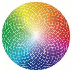1000pcs Gradient Circle Jigsaw Puzzle Green to Red Challenging Puzzle