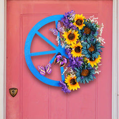 Sunflower Wheel Christmas Garland Hanging Decorations
