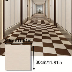 10pcs Adhesive Carpet Tile Peel & Stick Floor Tile Home Decoration