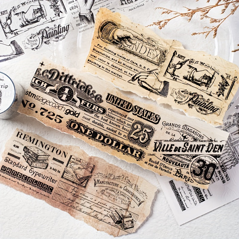 Retro Text Roll Ticket Bag - 6 Styles