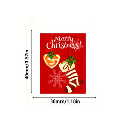 500 Christmas Holiday Decorations Stickers Labels