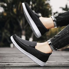 Men's Canvas Loafer Shoes Slip On Lightweight Walking Sneakers
