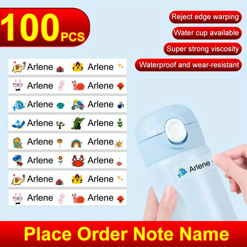 Custom Name Tag Stickers - Personalize Your Belongings Instantly