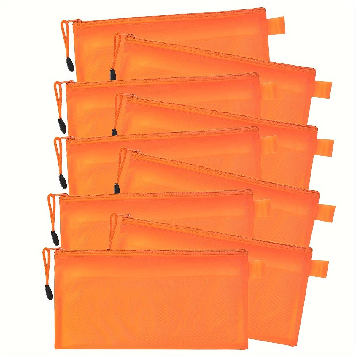 WQN 20pcs Mesh Pencil Case School Pen And Pencil Storage Bag Stationery