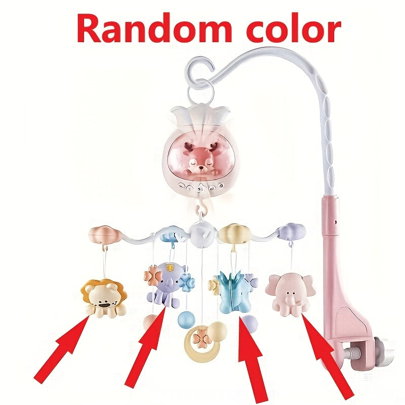 Baby Crib Mobile Hanging Animals Rattle Toy with Music and Lights