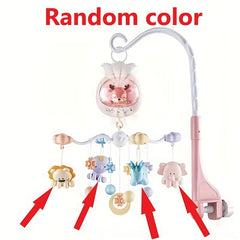 Baby Crib Mobile Hanging Animals Rattle Toy with Music and Lights