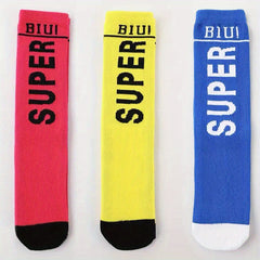 3 Pairs Kids Street Style Dance Socks Comfy High Socks Students Stockings