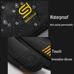Winter Warm Gloves Windproof Cycling Ski Motorcycle Gloves Touch Screen