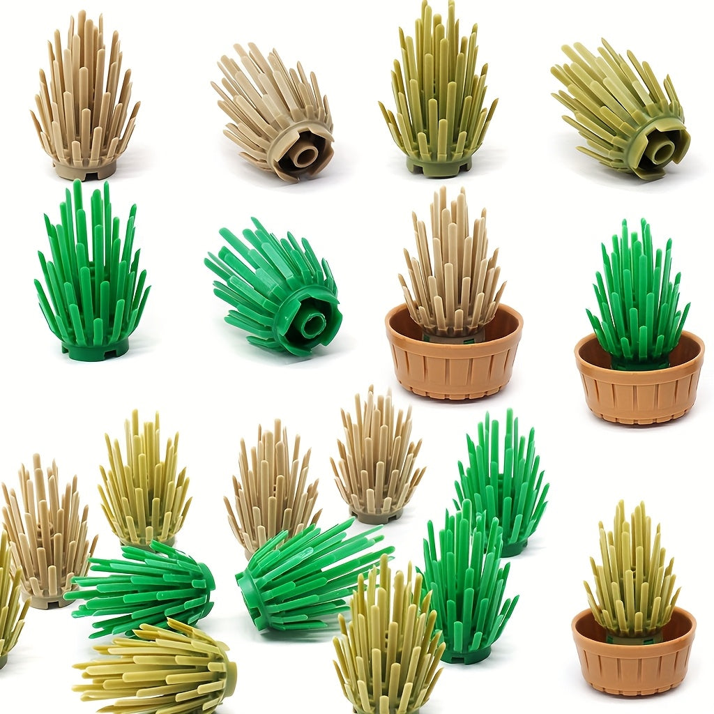 5pcs Farm Grass & Shrubbery Garden Set Educational Toys