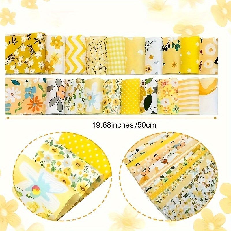 40pcs Floral Printed Quilting Fabric Cotton Craft DIY Handmade Doll Clothes