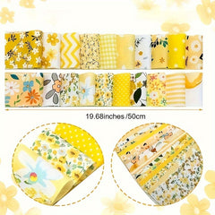 40pcs Floral Printed Quilting Fabric Cotton Craft DIY Handmade Doll Clothes