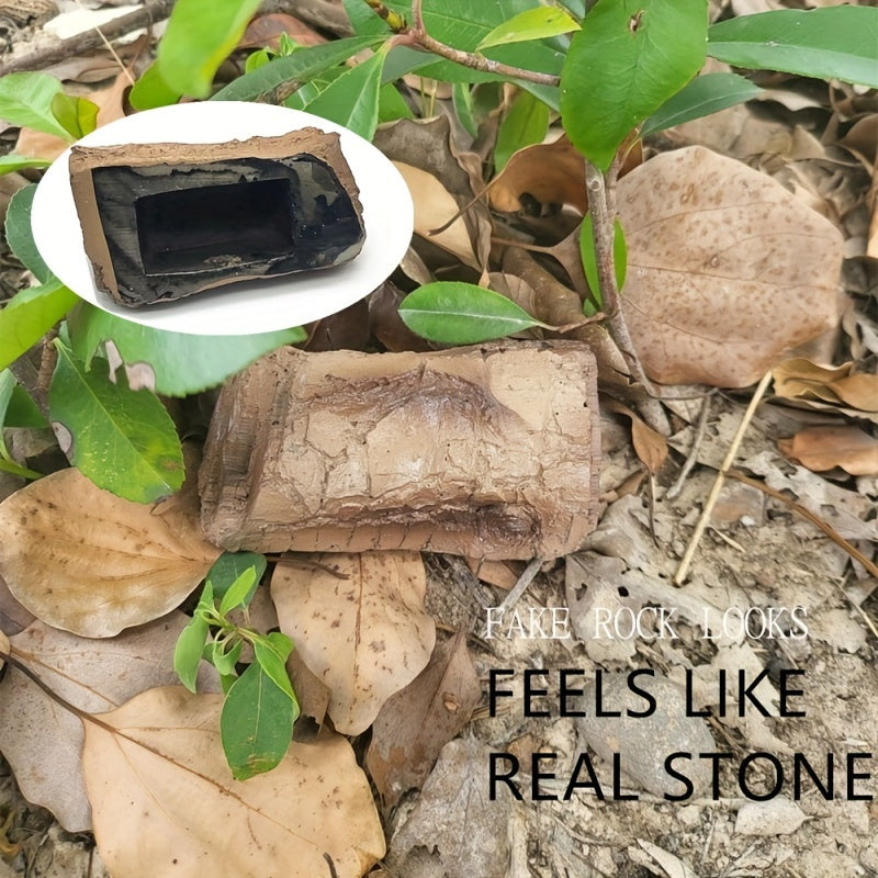 Outdoor Resin Branch Box Key Safe Storage Box Garden Statue Decoration