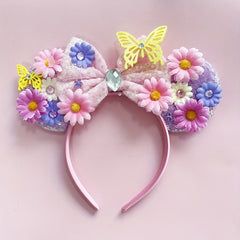 Cosplay Headdress Flower Bow Headband Mouse Ears Headbands For Party Decoration