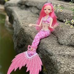 Christmas Mermaid Princess Doll - Mermaid Toy Set