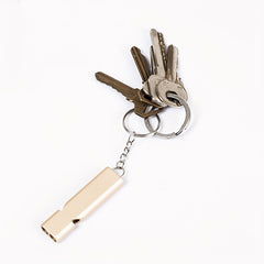 Portable Aluminum Alloy Whistle for Outdoor Survival