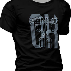 Everything Will Be Ok 3D Pattern Men's Graphic T-shirt Short Sleeve Top