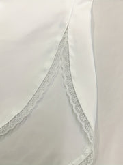 Lace Trim Solid Skirt Sexy Stretch Half Slips Petticoat