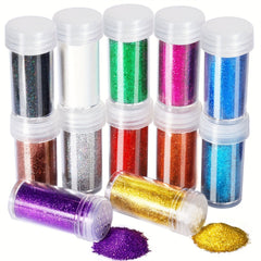 12Pc Glitter Shake Jar Set 17g 12 Colors DIY Crafts, Painting