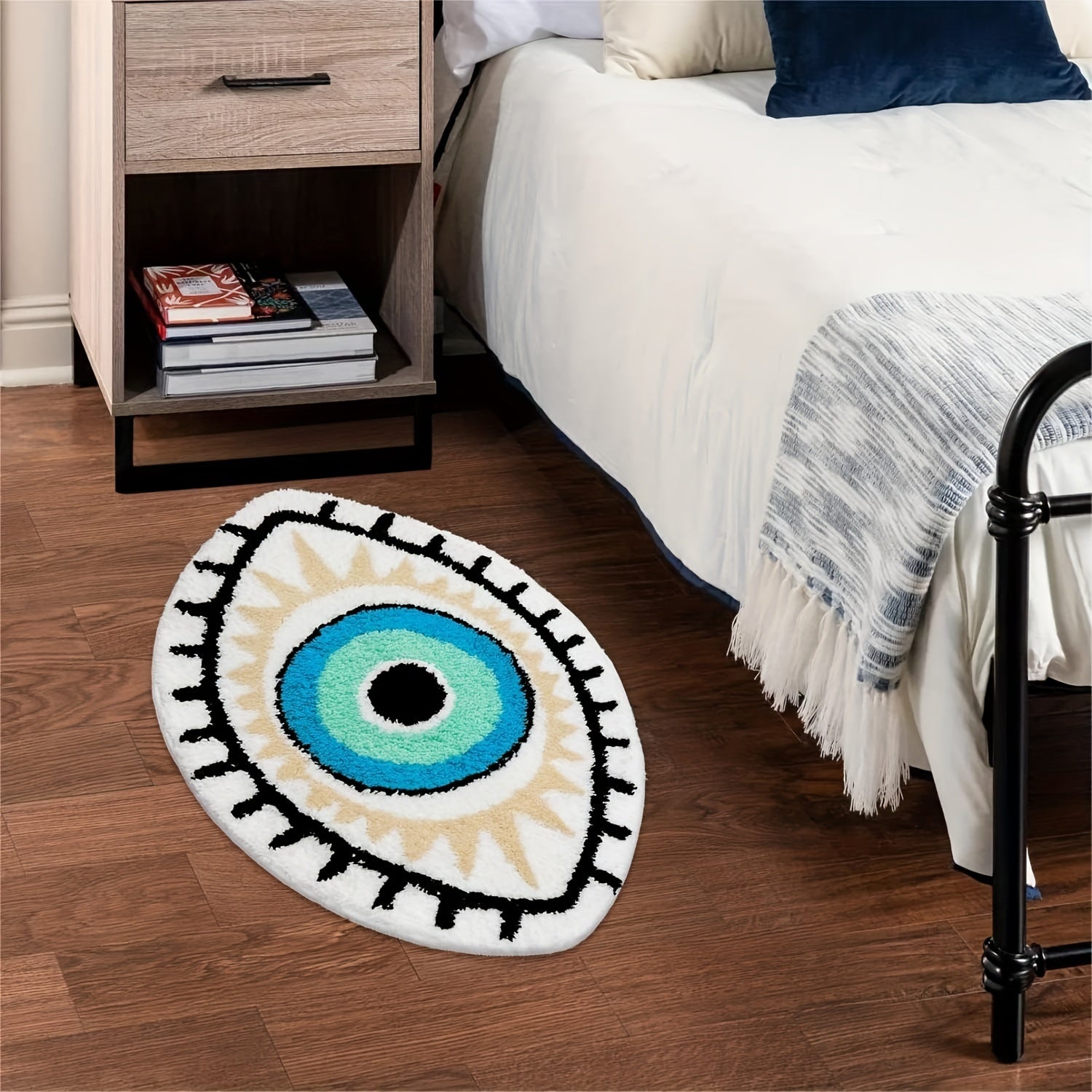 Eyes Shaped Area Rug for Living Room Bedroom Nursery Halloween Decor