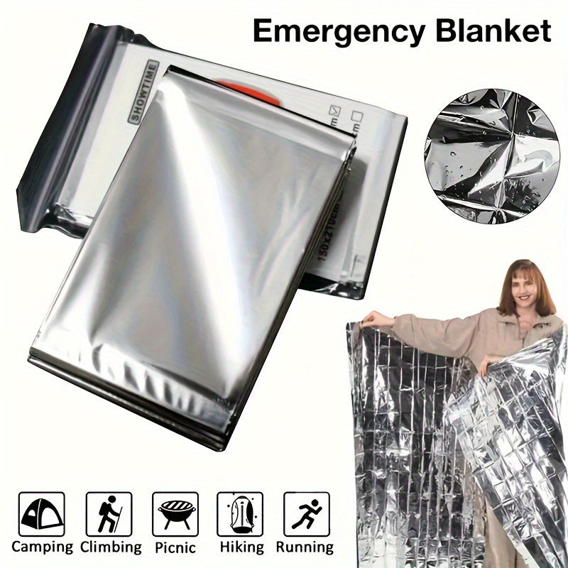 Emergency Thermal Blanket Waterproof Aluminum Foil for Outdoor Survival