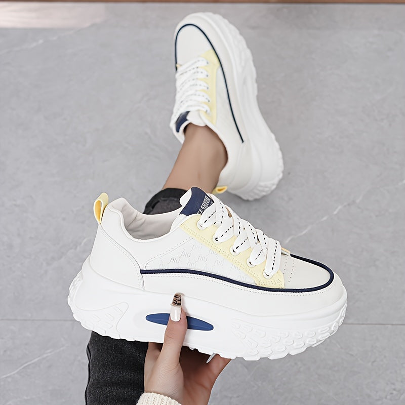 Waterproof Platform Chunky Sneakers Height Increasing Running Shoes