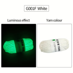 5 Rolls Glow In The Dark Yarn 50g - Hand Knitting Crocheting Bags Accessories