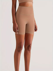 High Waist Yoga Shorts Slim Fit Butt Lifting Mid Stretch Sports Shorts