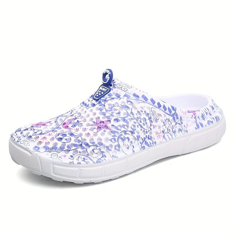 Women's Colorful Print Sport Hole Shoes Lightweight And Breathable