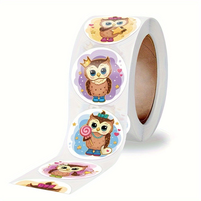 500pcs Cartoon Owl Sealing Stickers for Gift Packaging
