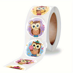 500pcs Cartoon Owl Sealing Stickers for Gift Packaging