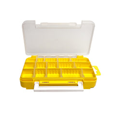 Yellow Grid Storage Box Tool Box Plastic Household Screw Box